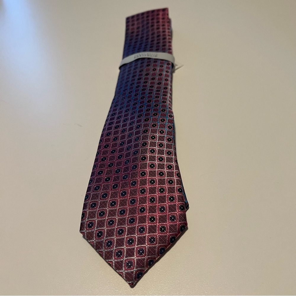 Michael Kors, Perry Ellis and Club Room Elegant Pink and Red Ties Set - Picture 3 of 11